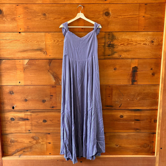 12 - Reformation Purple Bridgton Linen Off-Shoulder Slit Midi Dress 0306CH