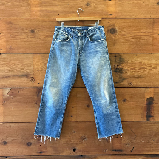 28 - Rag & Bone Flexi Sofie Willow Wash Wide Leg Frayed Hem Jeans 0102JM