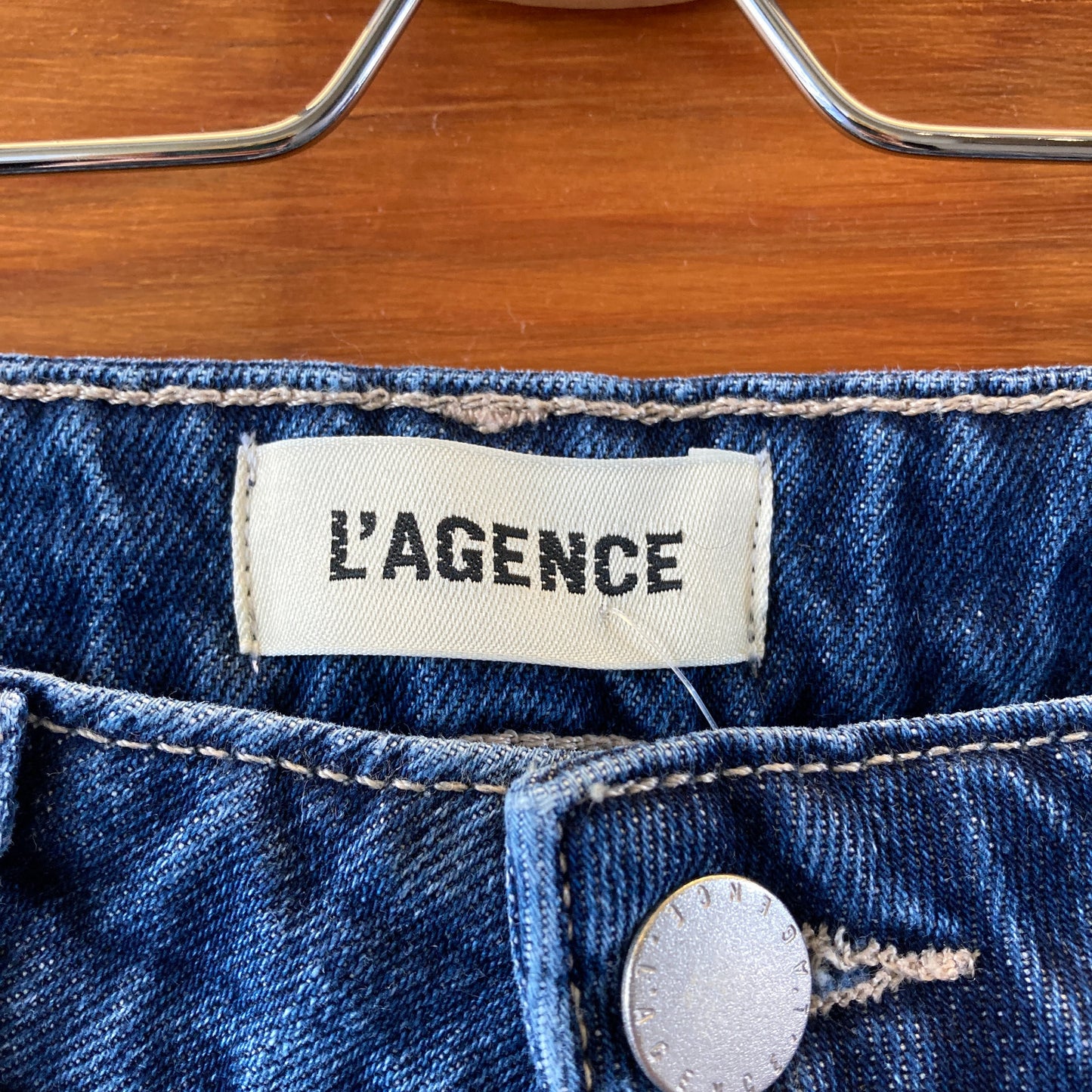 L'Agence $315 Dark Wash Ultra High Rise Miley Cuffed Jeans - Size 26 - 1114LH
