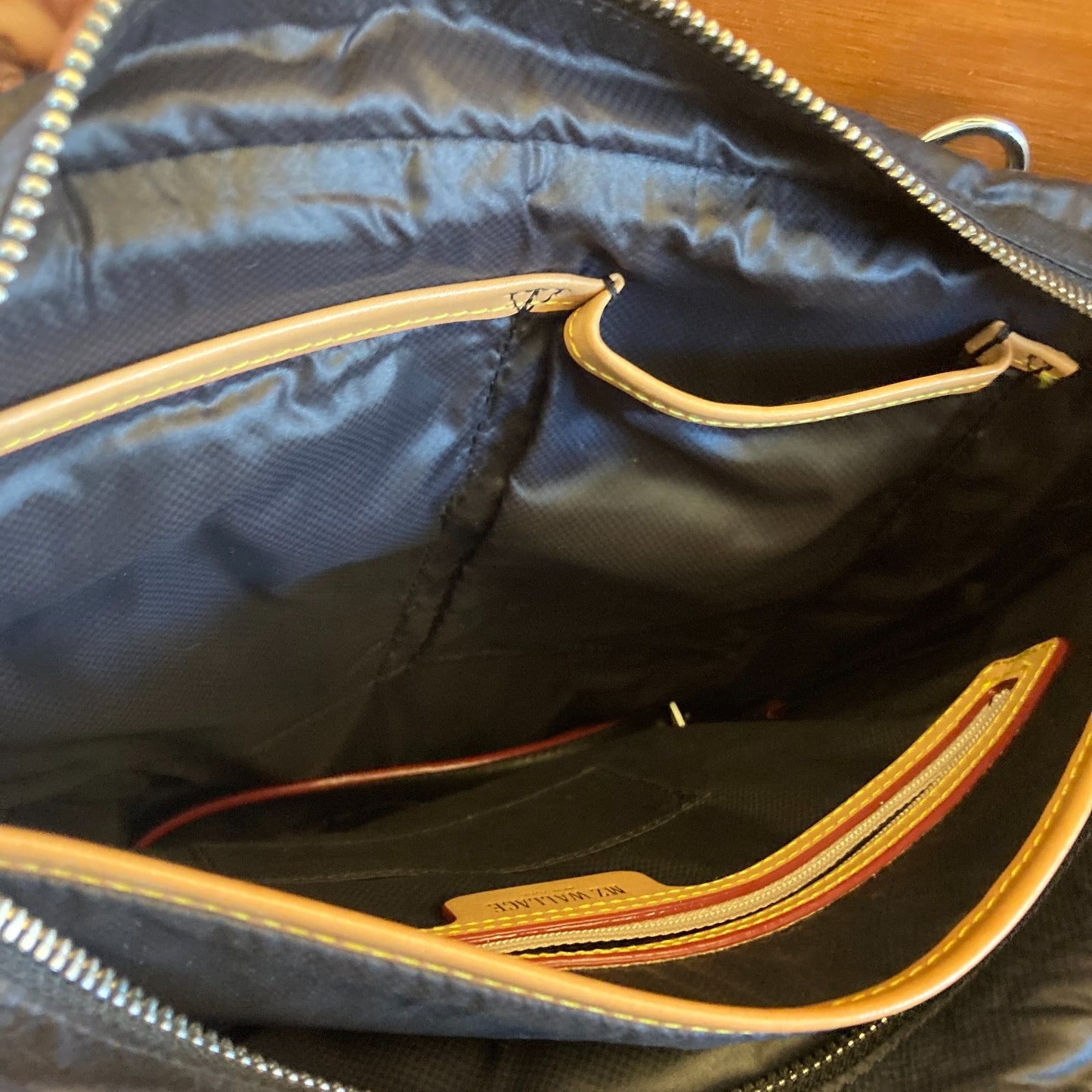 MZ Wallace $365 Black Crosby Magazine Quilted Nylon Tote Bag Purse - 1117KW