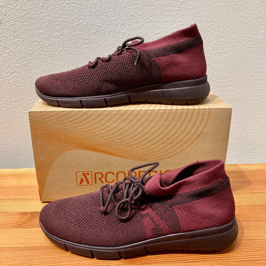 Arcopedico $120 Burgundy Knit Physis Shoes - Size 41 / 10 - NEW w/ Box - 0914NR