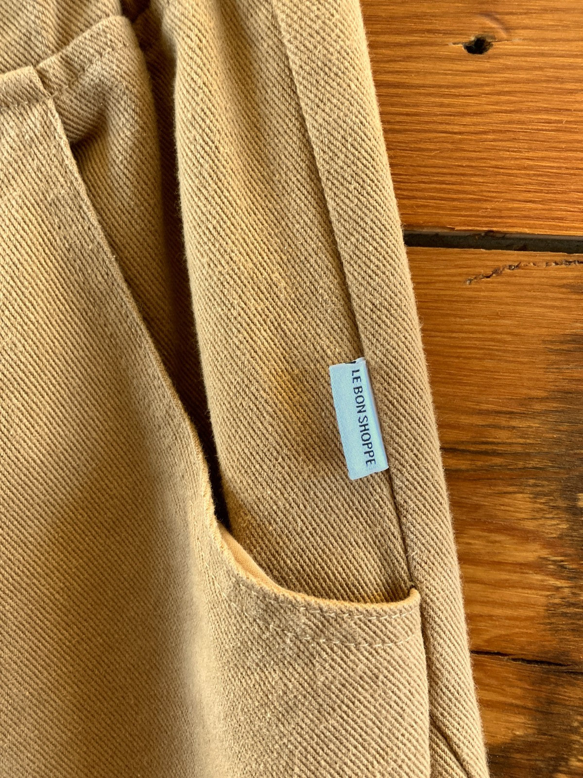 Le Bon Shoppe Tobacco Brown Pull On Arc Barrel Leg Pants - Size M - 0624KB
