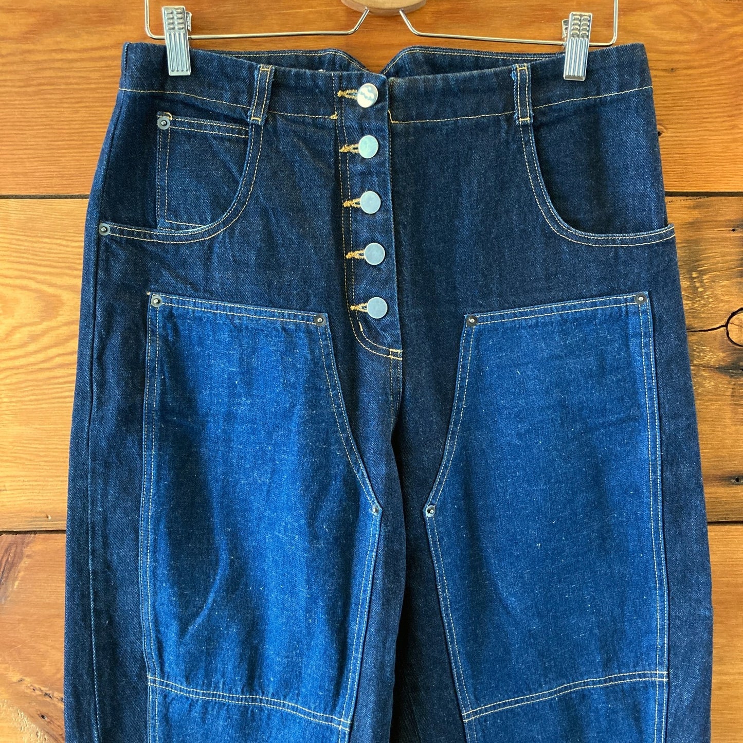 Rachel Comey Dark Indigo Denim Contrast Patch Pocket Handy Jeans - 0204MP