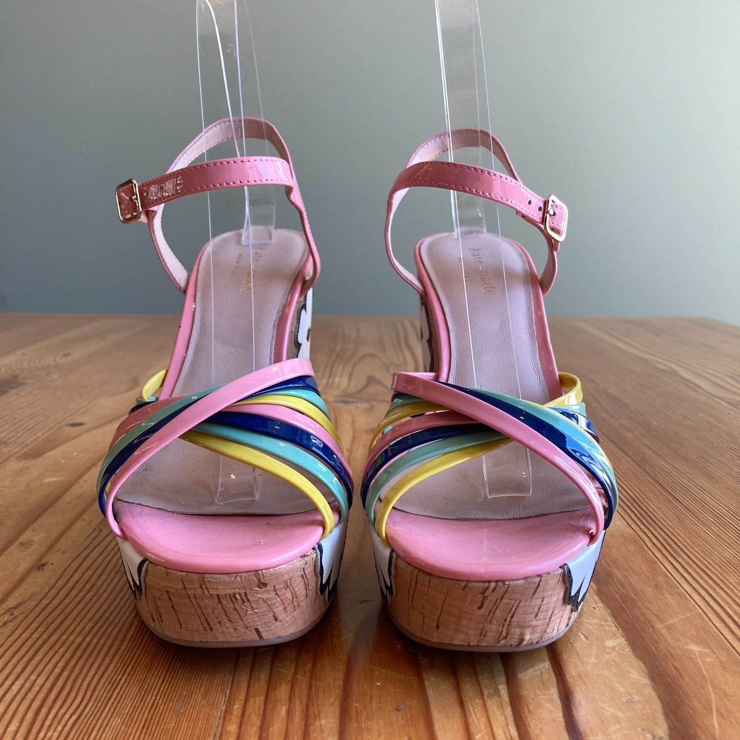 Kate Spade Gerry Platform Floral Sandals Heels - Size 7.5 - NEW - 0515CJ