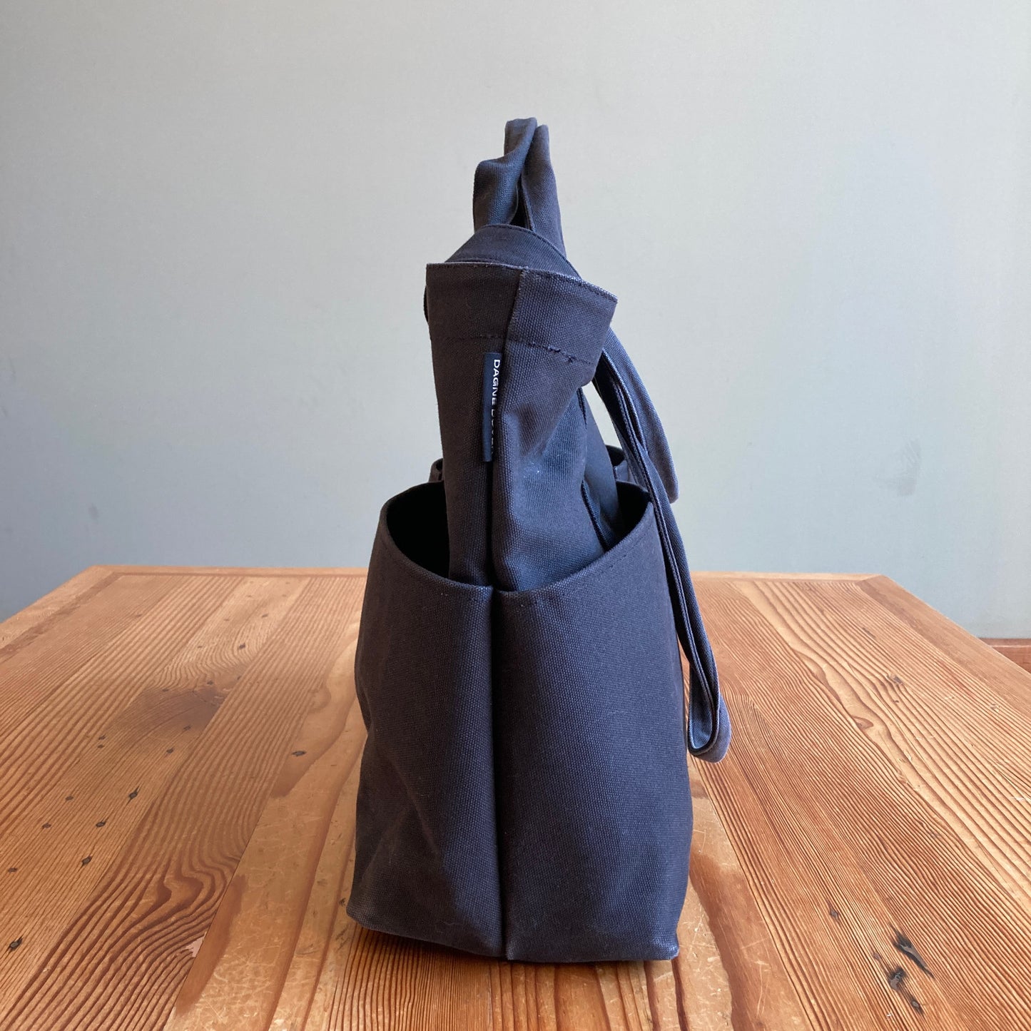 Dagne Dover Black Vida Large Organic Cotton Canvas Tote Bag - 0428LR