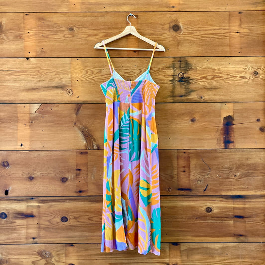 Hutch Anthropologie MultiColor Tropical Print Camden Dress - Size 4 - 1028CM