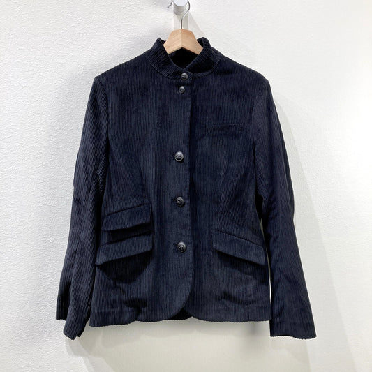 Rag & Bone Black Corduroy Slade Button Front Blazer Jacket - Size 10 - 0721DK