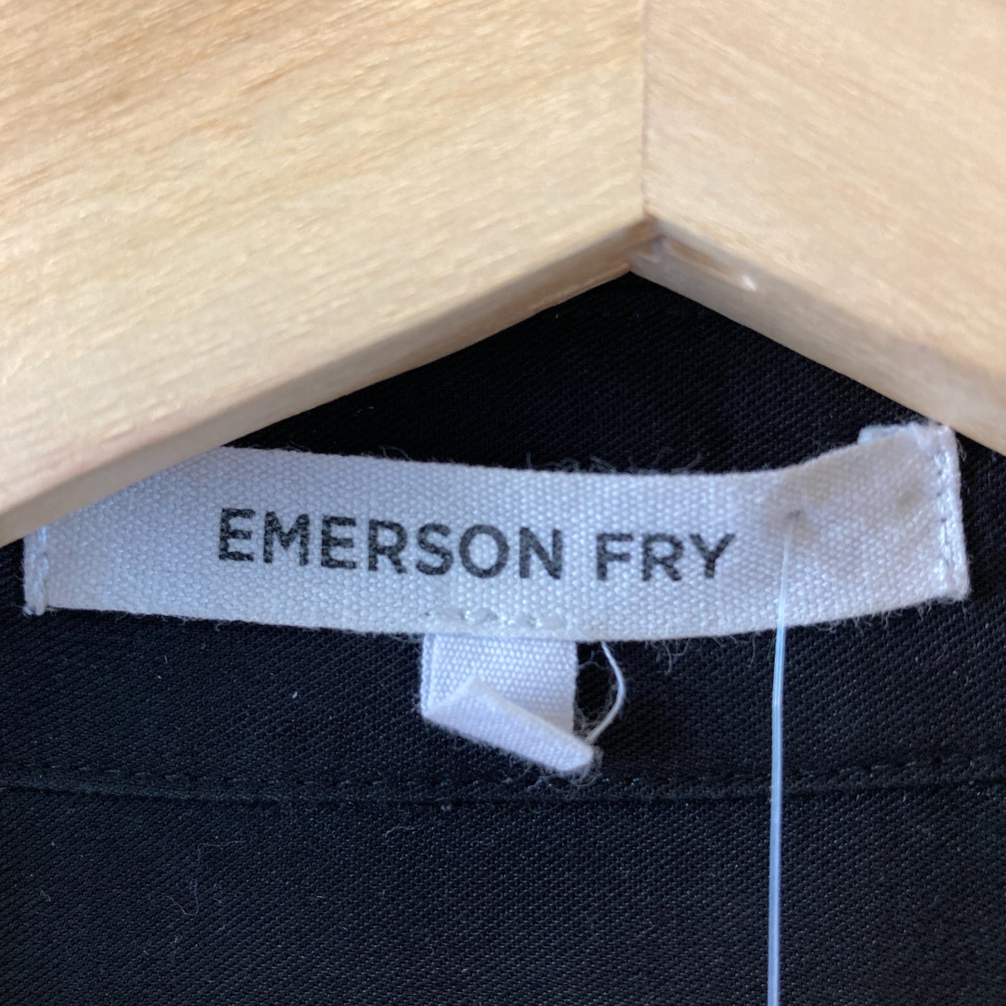 Emerson Fry Black Short Sleeve Button Up Shirt Dress - Size XL - 0715NS