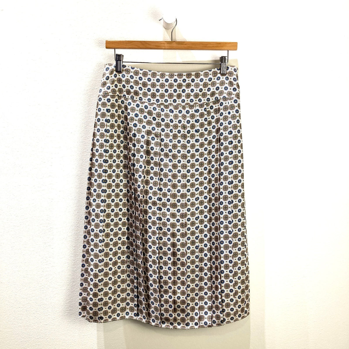 Tory Burch $498 Batik Medallion Carmine Pleated Skirt - Size 4 - NEW - 1017SC