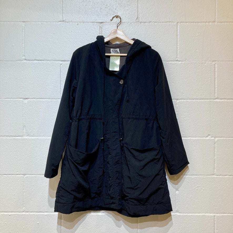 Prairie Underground Black Lined Hooded Anorak Jacket - Size XL - 0830DH