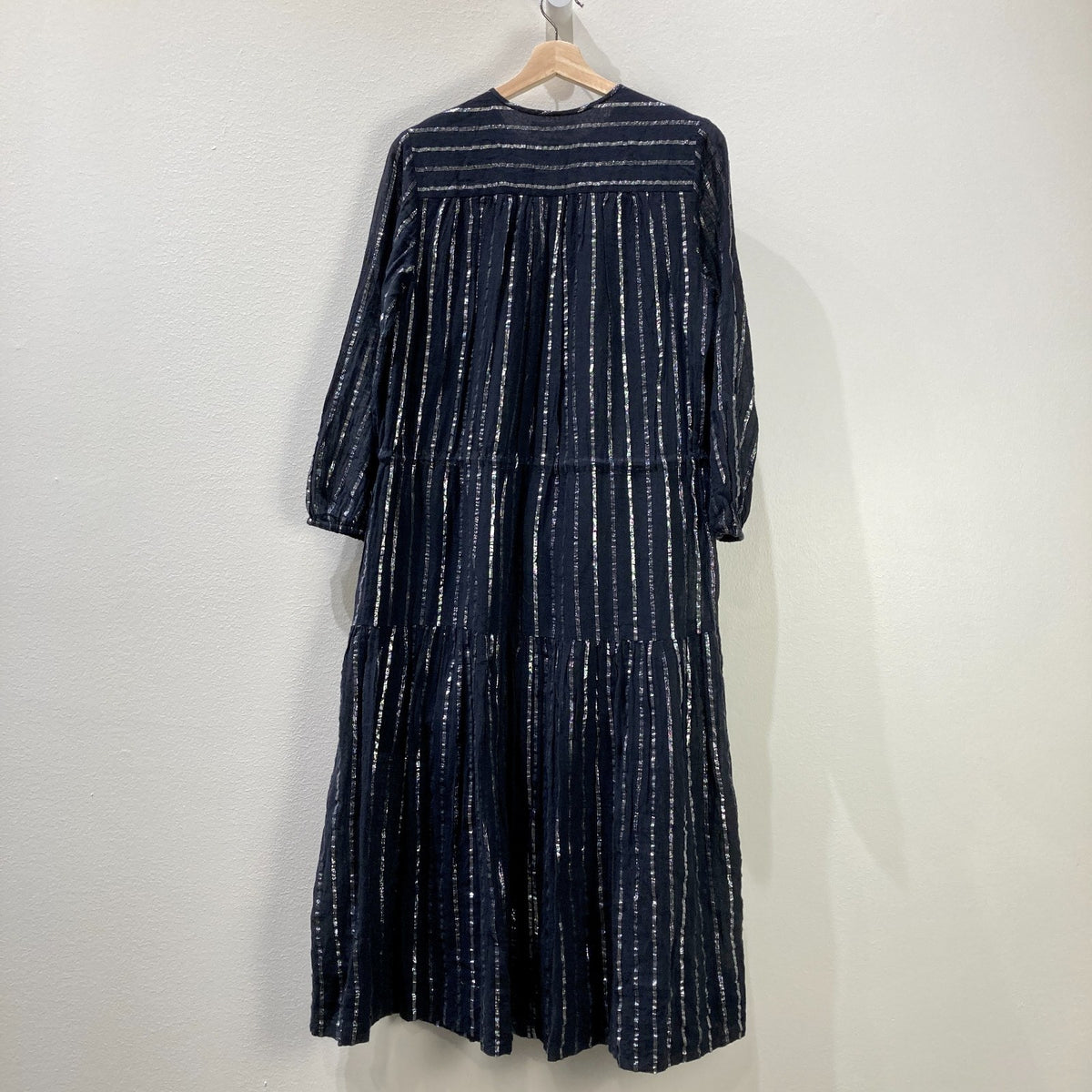 Isabel Marant Etoile Black Silver Stripe Savory Dress - Size 36 / M - 0129LH