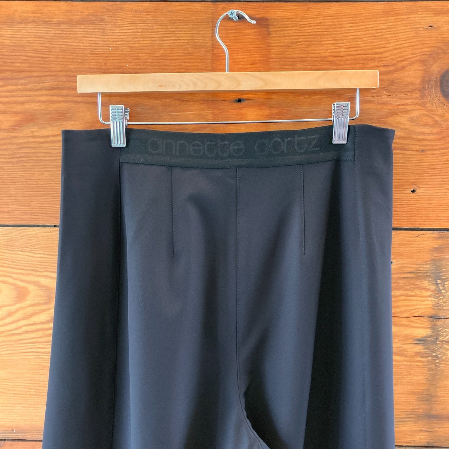 Annette Gortz $690 Black Vasco Wide Leg Trouser Pants - Sz 40 / M - NEW - 4427SC