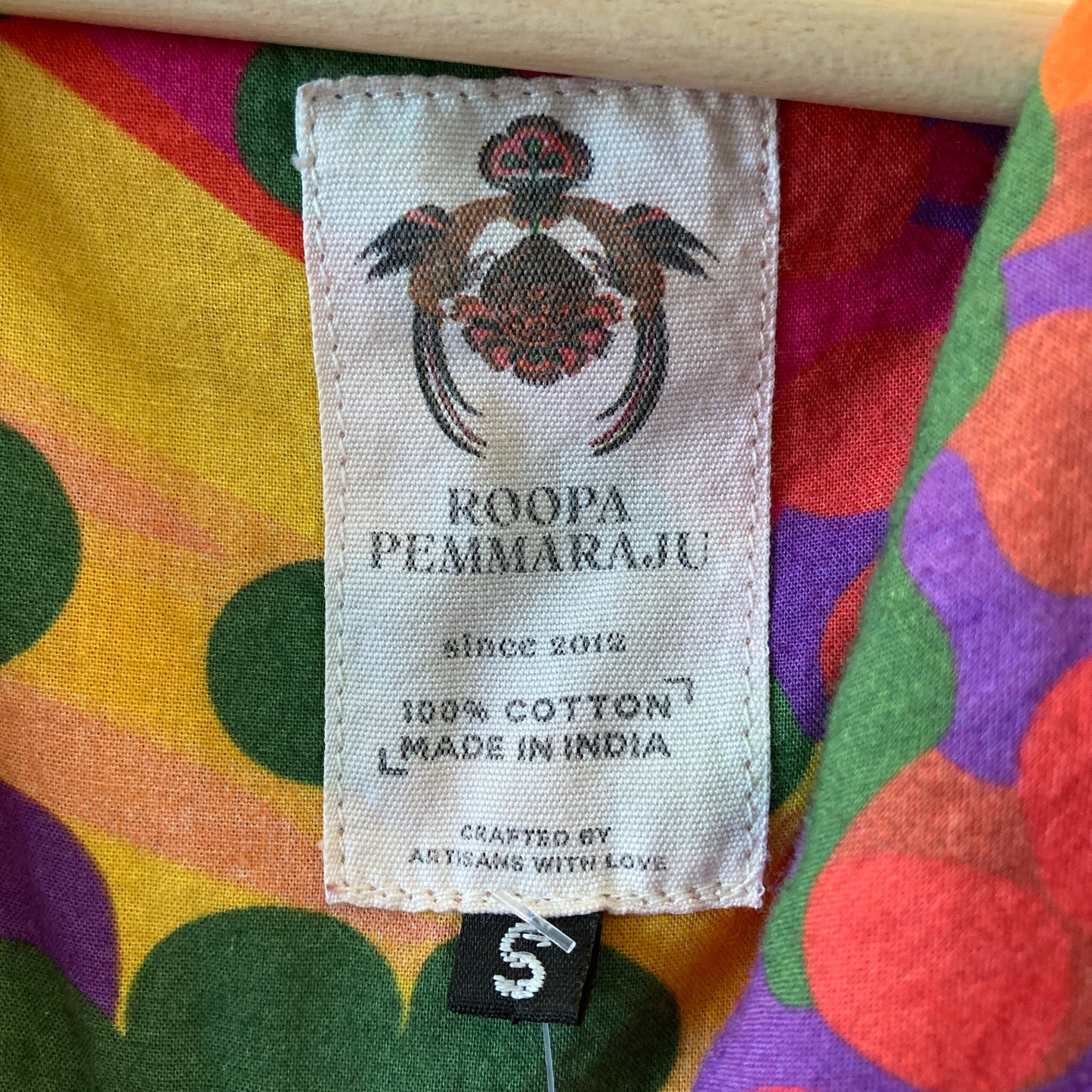 Roopa Pemmaraju Anthropologie Abstract Duster 70s Mod Jacket - Size S - 0520KP