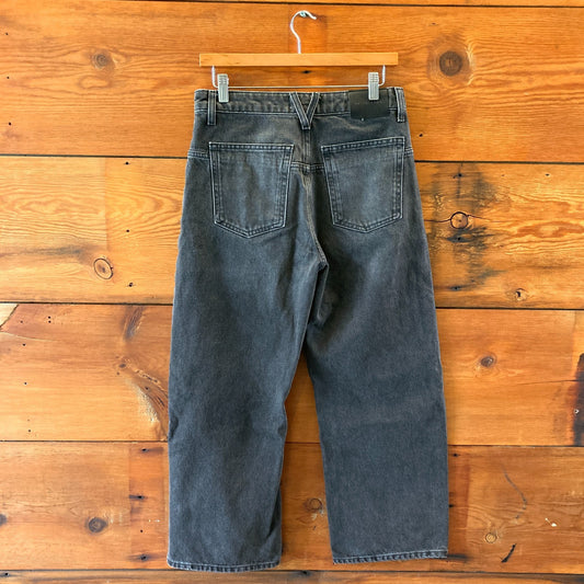 We the Free People Black Wash Wide Leg Button Fly Jeans - Size 26 - 0121CE
