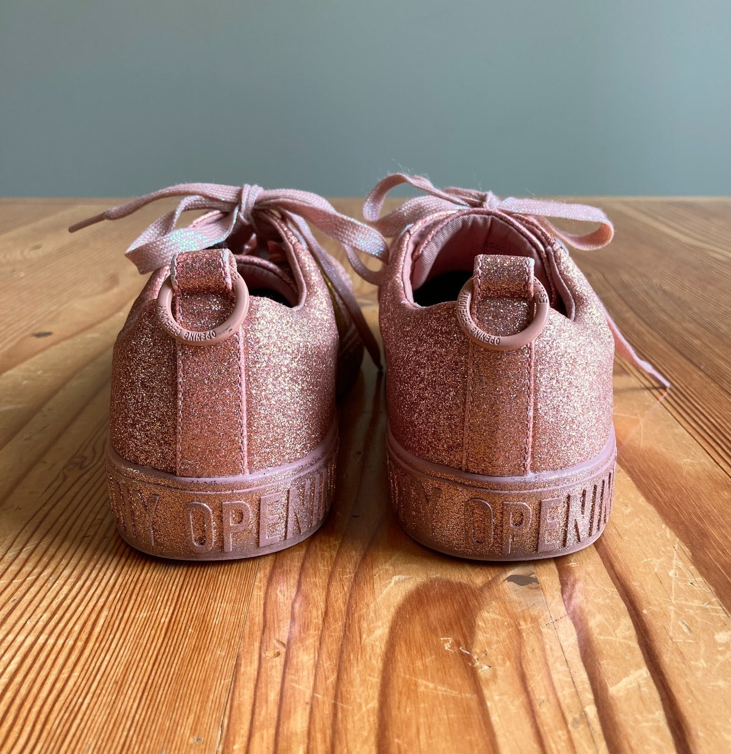 Opening Ceremony Pink Glitter La Cienga Sneakers Shoes - Size 38 / 7.5 - 1203TR