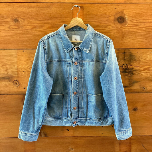 AG Adriano Goldschmied Eliette Button Up Denim Jean Jacket - Size XL - 0531AF