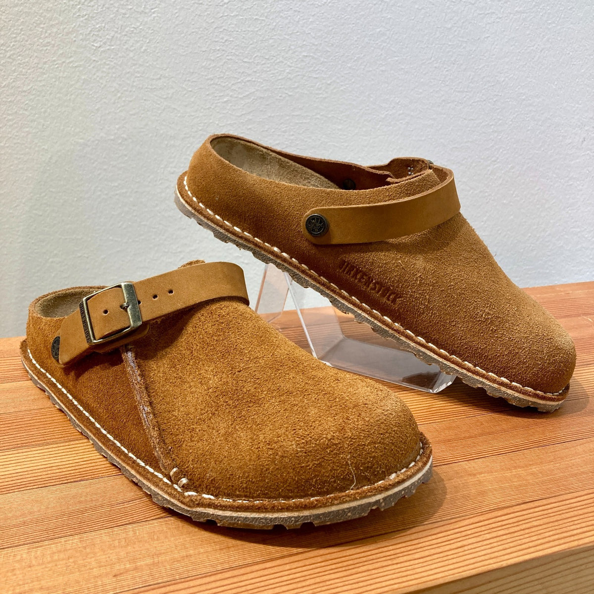Birkenstock Mink Brown Lutry Premium Suede Shoes NEW w/ Box - Size 8 - 0314GM