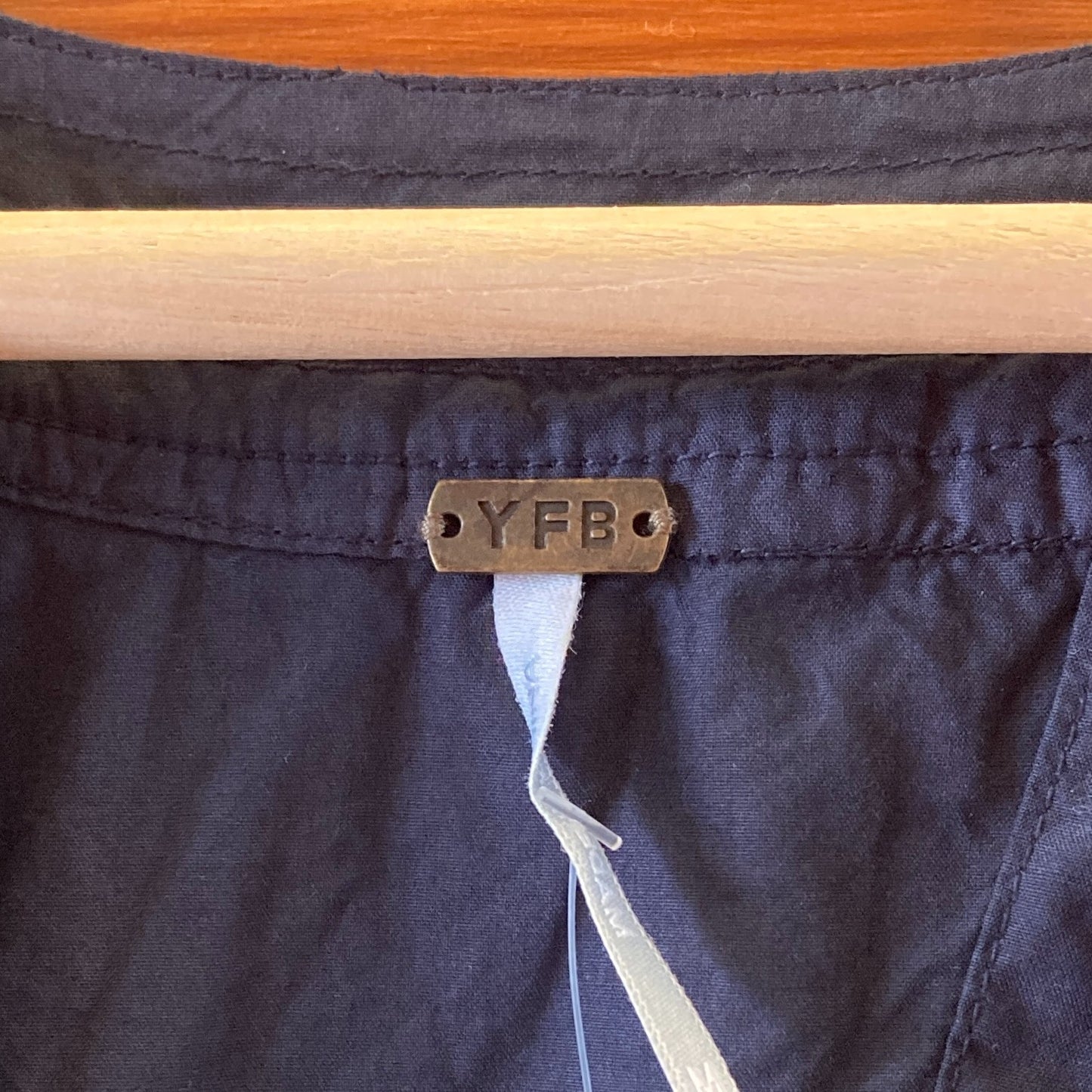 YFB Young Fabulous & Broke Navy Blue Open Back Maxi Dress - Size M - 4427SC