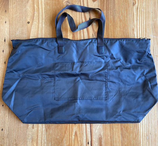 Tumi Gray Nylon Packable Top Zip Travel Duffle Bag w/ Pouch - NEW - 1122KP