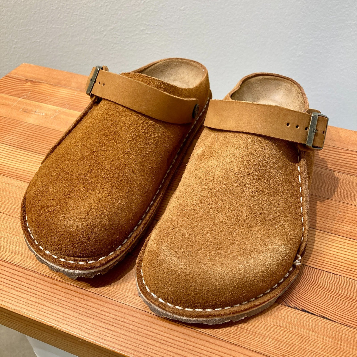 Birkenstock Mink Brown Lutry Premium Suede Shoes NEW w/ Box - Size 8 - 0314GM