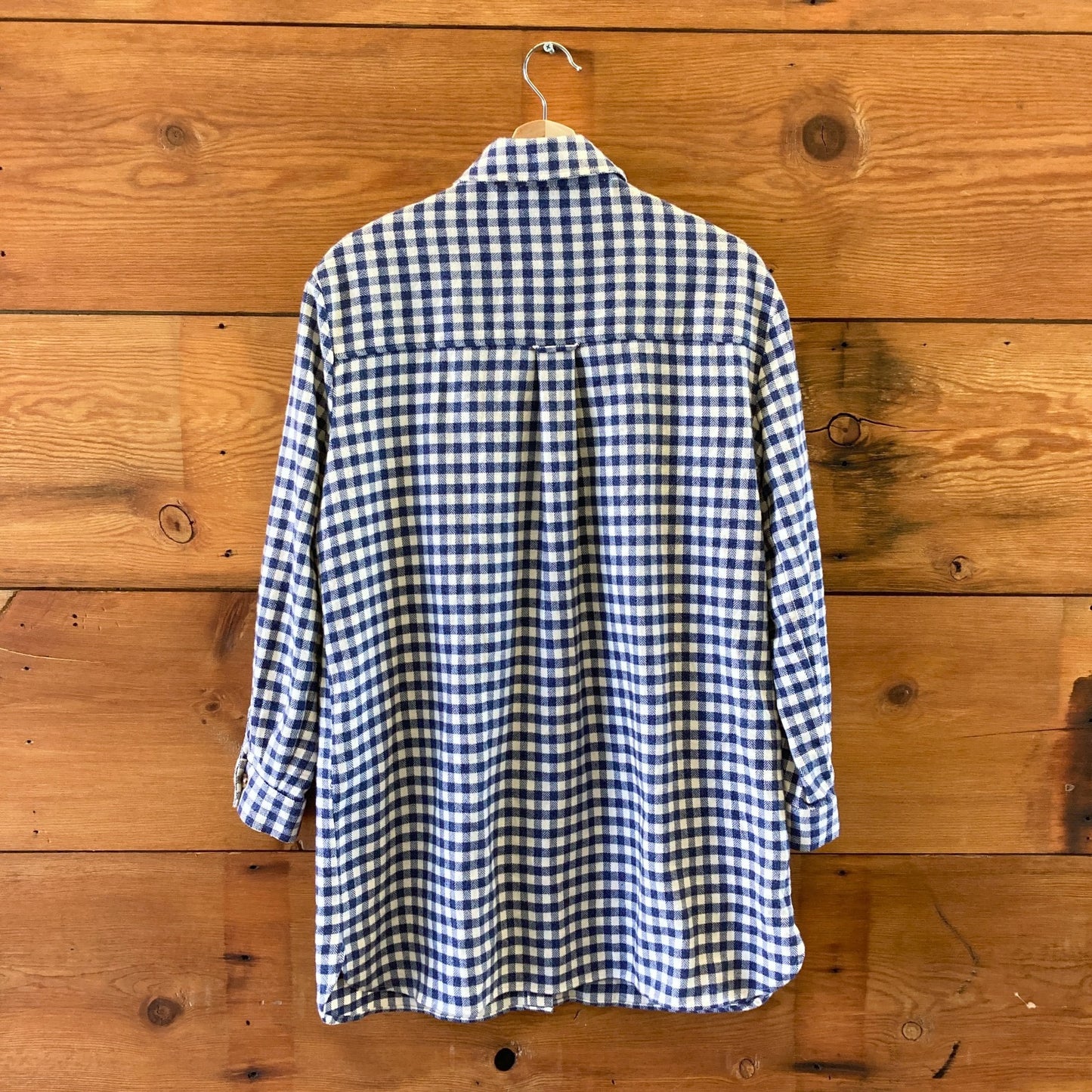 Sezane Blue White Gingham Long Sleeve Sadie Shirt Dress - Size 34 / S - 0313SH