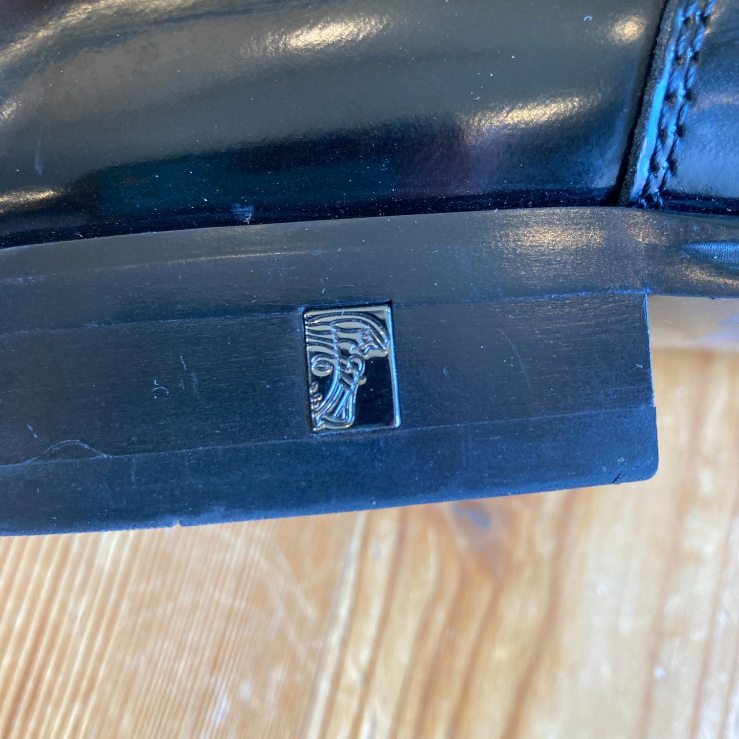 Versace Collection Mens Black Patent Cap Toe Oxford Shoes - Sz 43 / 10 - 0402JK