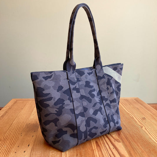 Rothy's Gray Camo Patterned The Essential Large Tote Bag - 0428LR