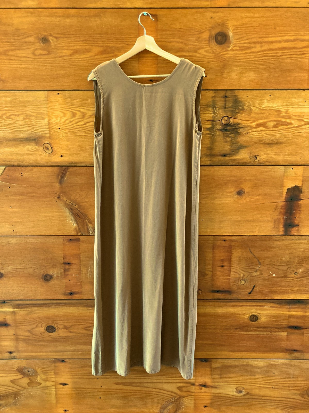 Elizabeth Suzann Brown 100% Silk Sleeveless Marlena Midi Dress - Size S - 1121KC