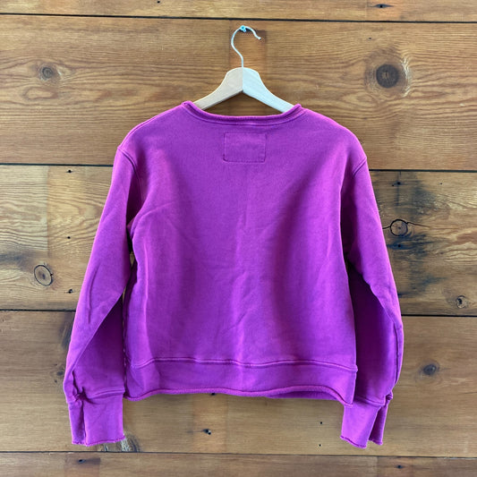 Frank & Eileen Fuchsia Boyfriend Triple Fleece Sweatshirt - Size M - 4427SC