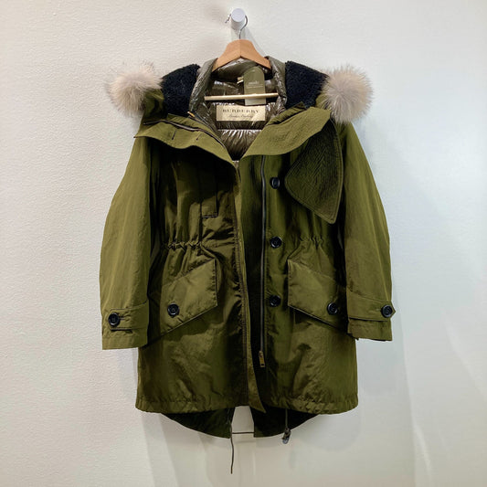 Burberry $1990 Olive Ramsford 3-in-1 Hooded Jacket Puffer Coat - Size S - 1006YY