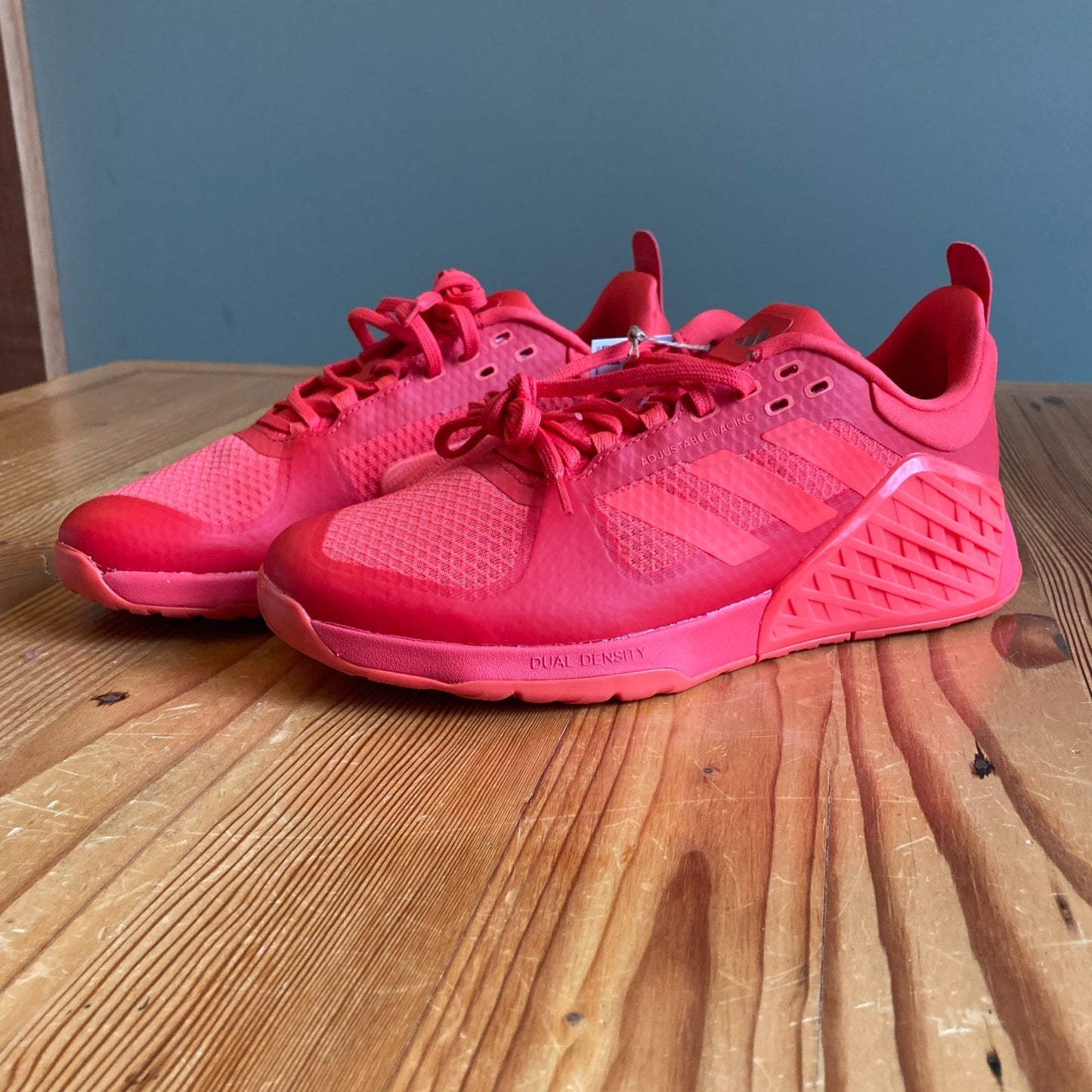 8.5 - Adidas Bright Red Dropset 2 Trainer Sneakers Shoes NEW 0425SV