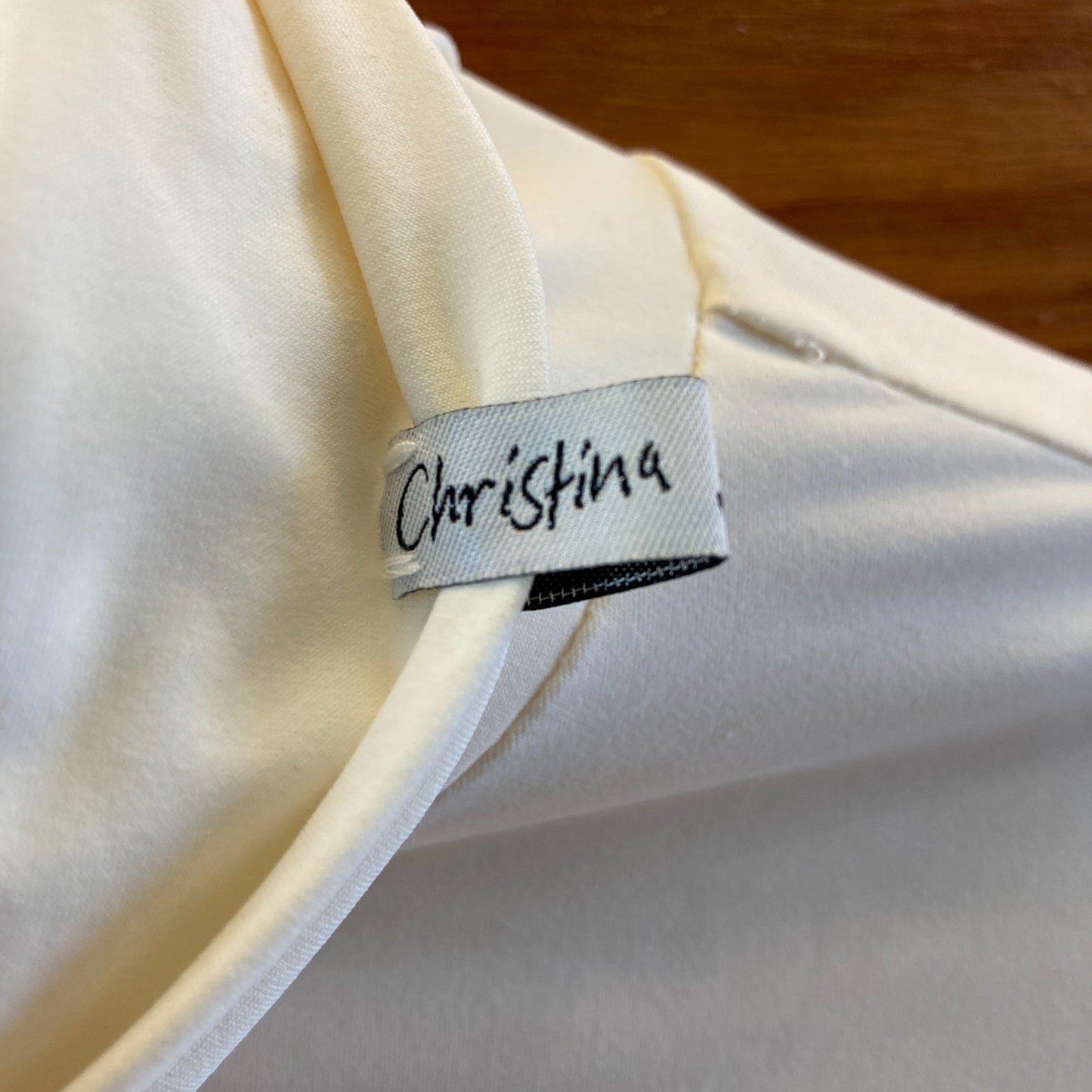 Christina Seewald Ivory Long Sleeve Stretch Fit Turtleneck Top - Size L - 0106KA