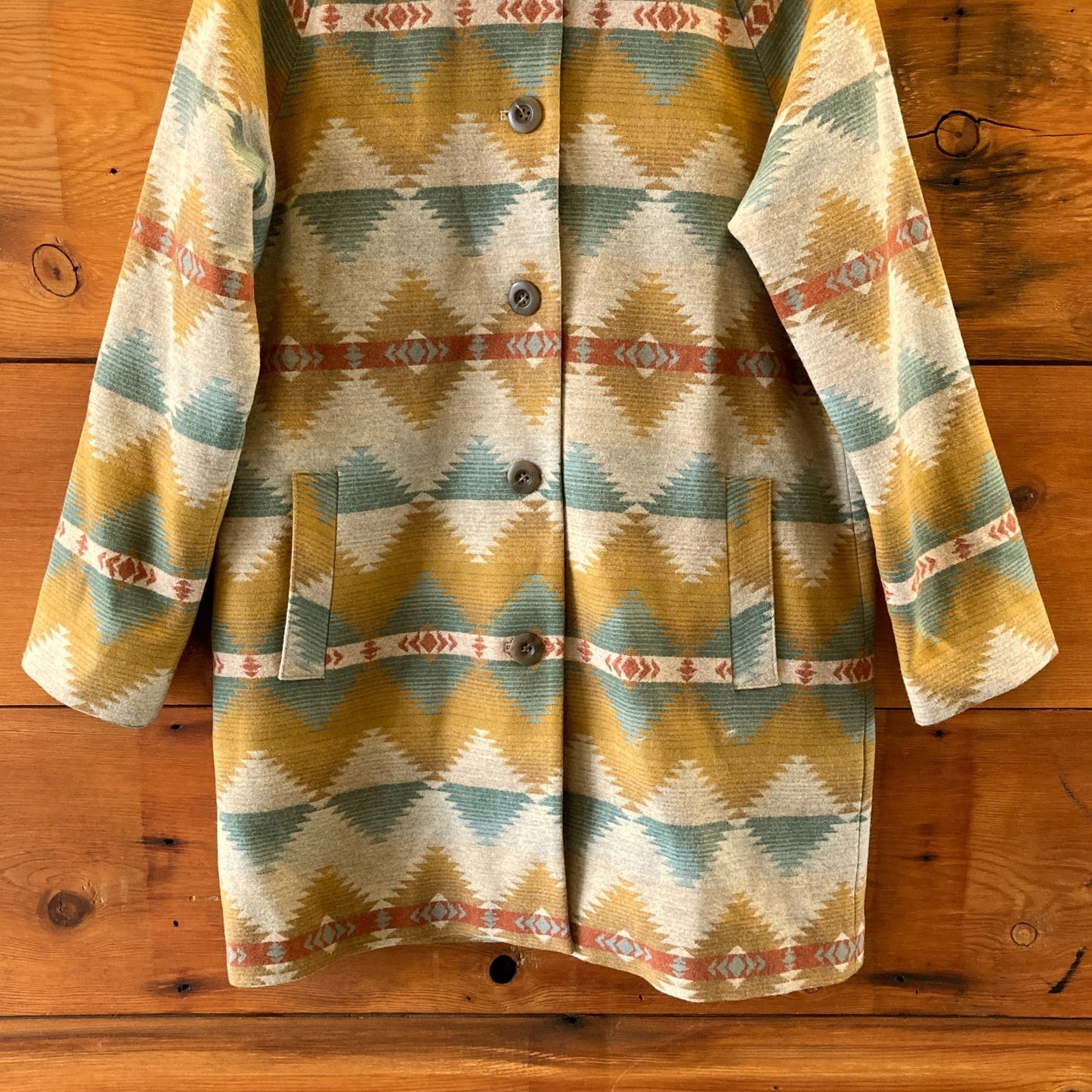 Pendleton Multicolor NEW $529 Cape Creek Wool Mac Coat Jacket - Size XS - 0312IG