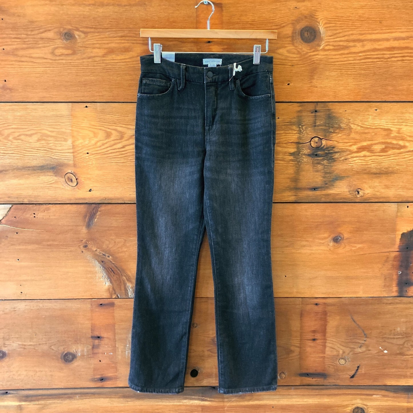 2 / 26 - Good American $135 Good Legs Straight Stretch Fit Jeans NEW 0113TS