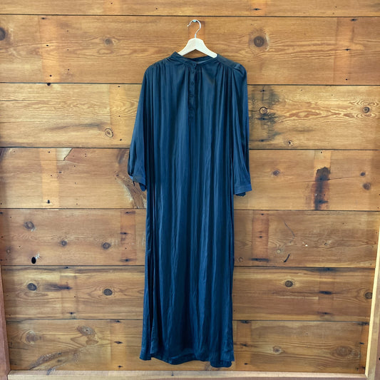 Zadig & Voltaire Dark Gray Ritxhil Satin 3/4 Sleeve Dress - Size M - 4427SC