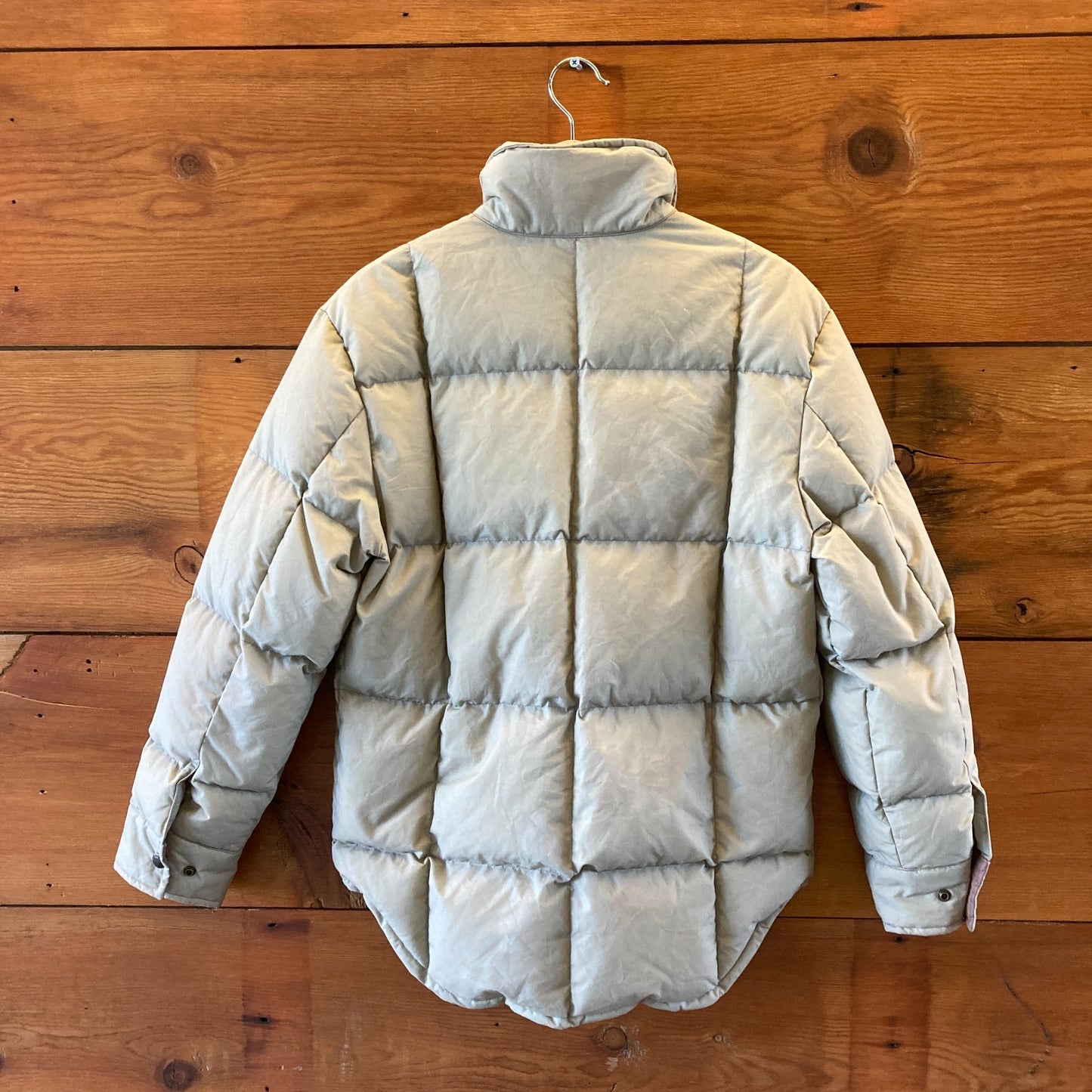 Filson Light Tan Gray Waxed Down Womens Barn Coat Jacket - Size XS - 0312IG