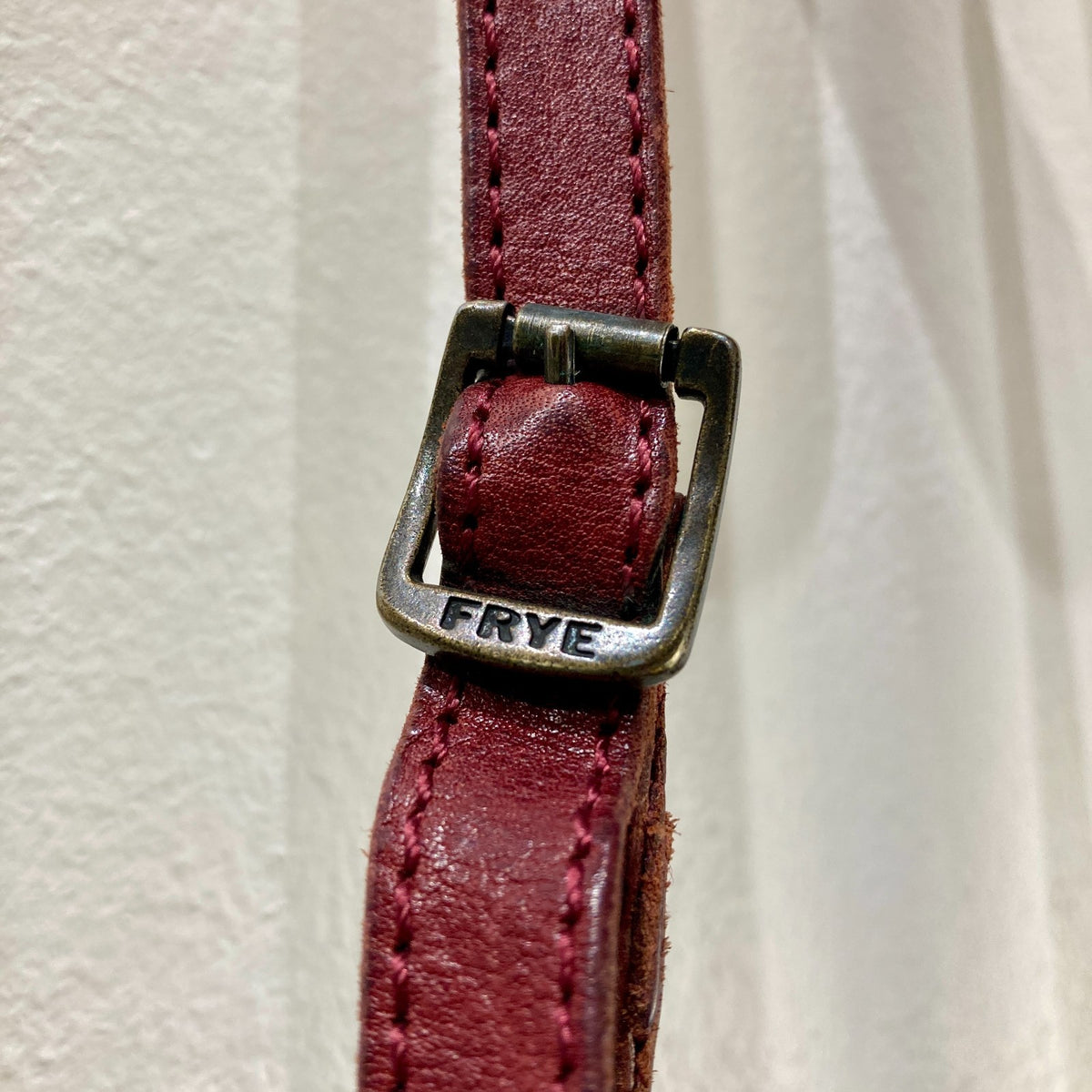 Frye Reddish Brown Jenna Studded Disc Crossbody Bag Purse - 0501SE
