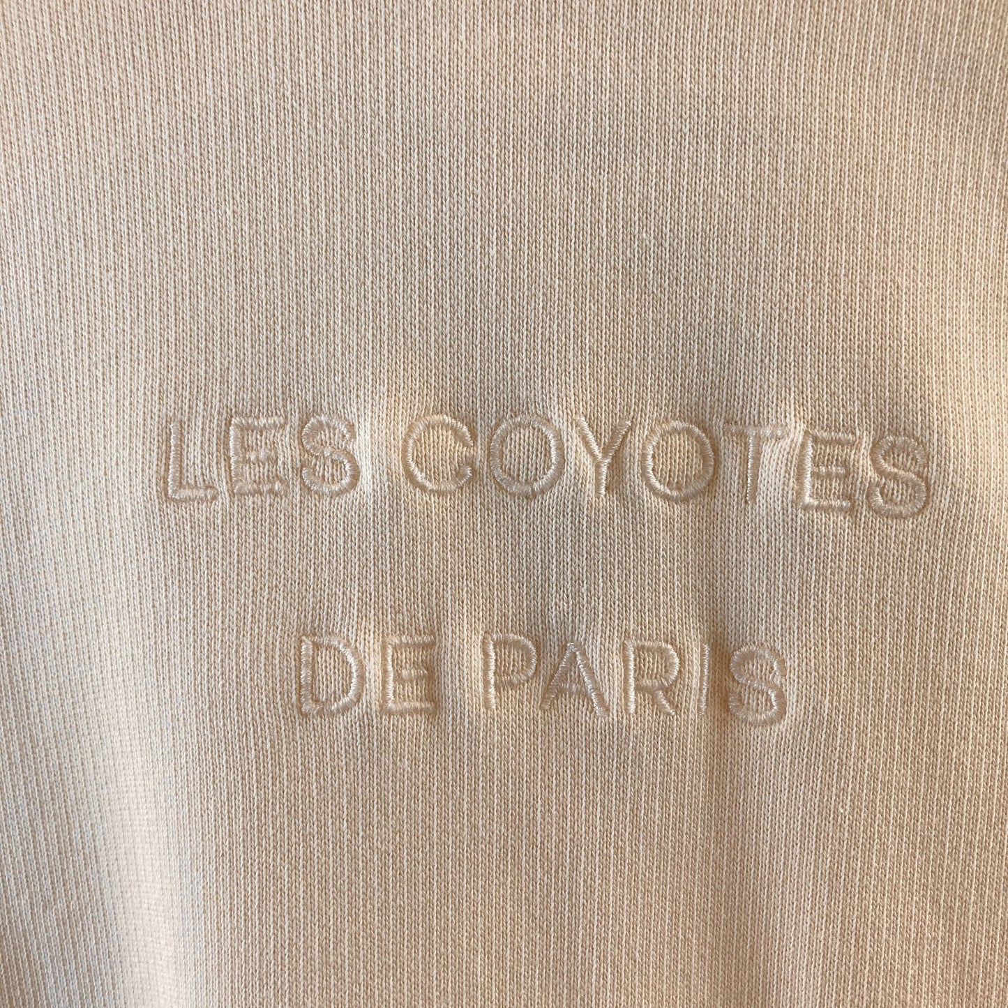 Les Coyotes De Paris Cream NEW Hoodie Sweatshirt Dress - Size 36 / S - 1118SM
