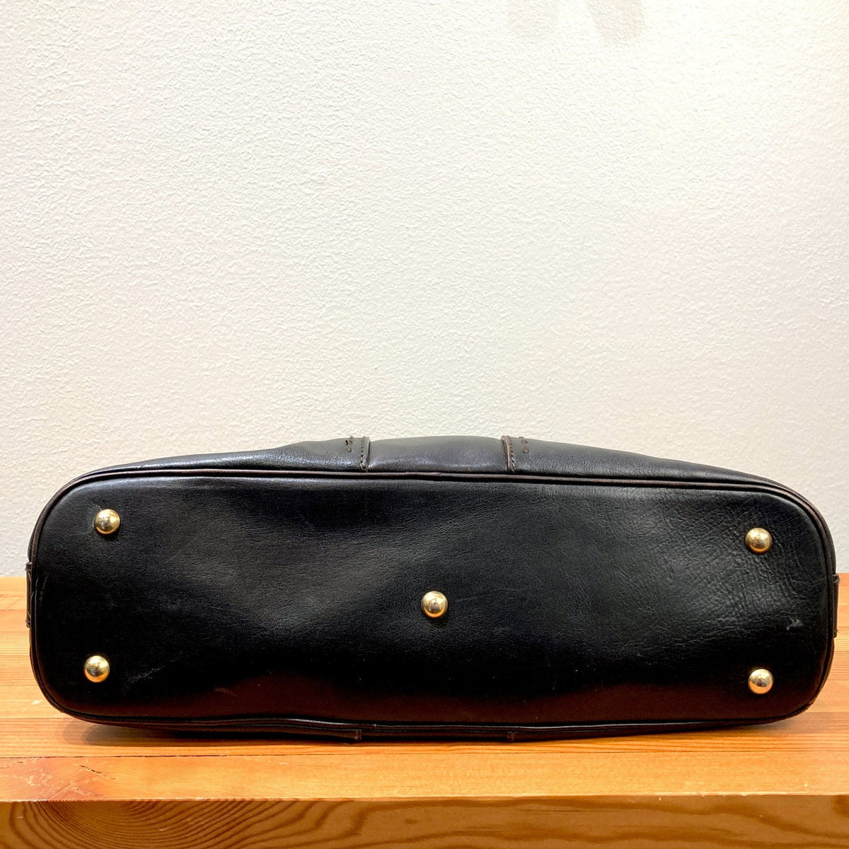 Yves Saint Laurent Black Leather Muse Rive Gauche Satchel Purse Bag - 1017SC