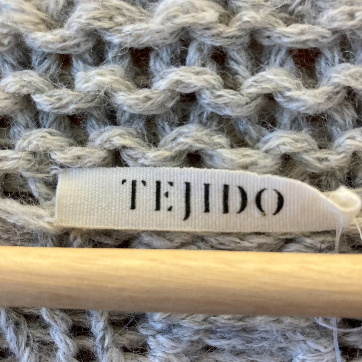 Tejido Gray Heirloom Knit Alpaca Cropped Cardigan Sweater - Size XS - 0312IG