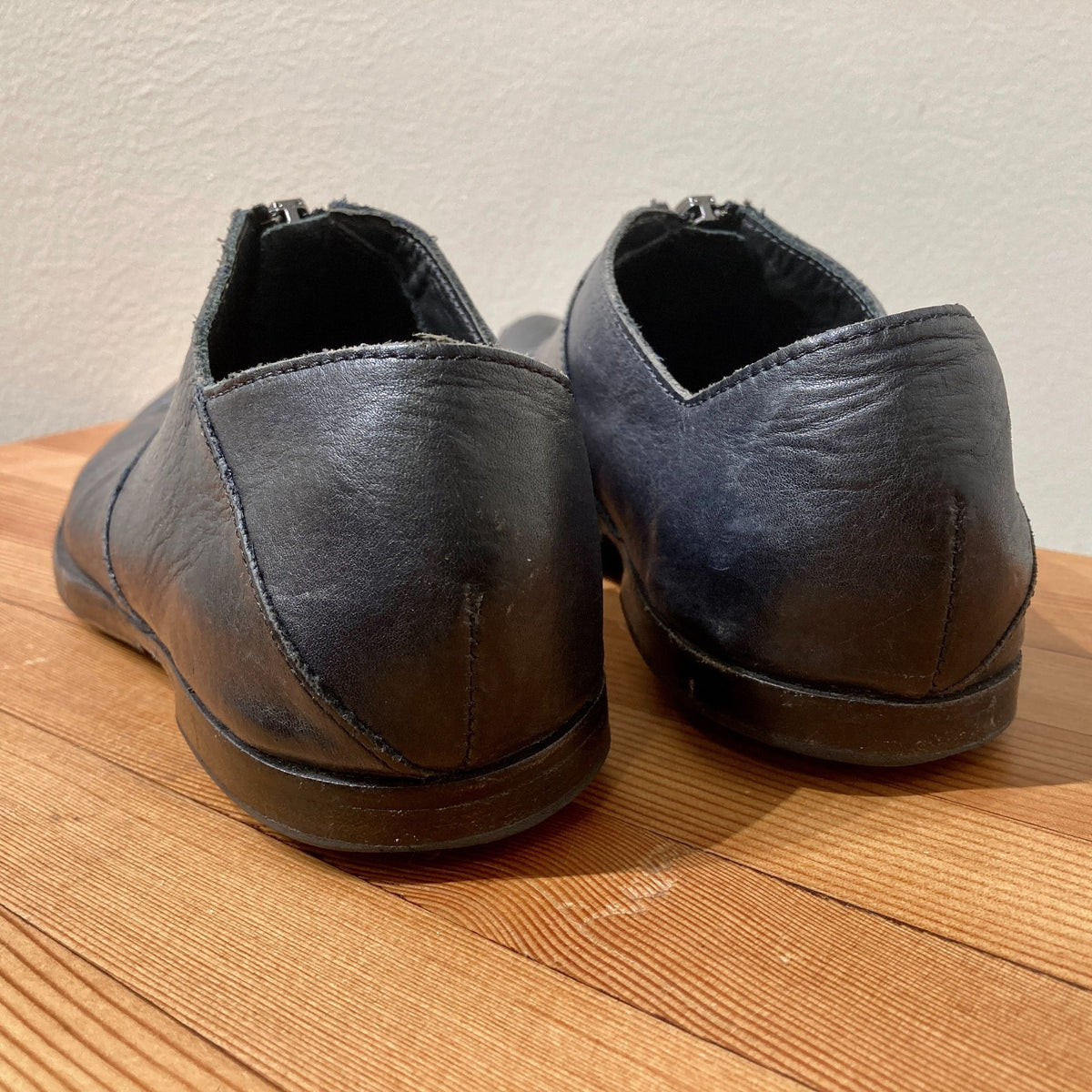 Cydwoq Black Leather Invent-T Front-AIp Oxford Shoes - Size 38 / 8 - 0514SU