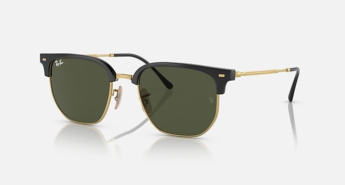 RayBan 3016 Black & Gold Clubmaster 51/21 901/58 Sunglasses 0206MH