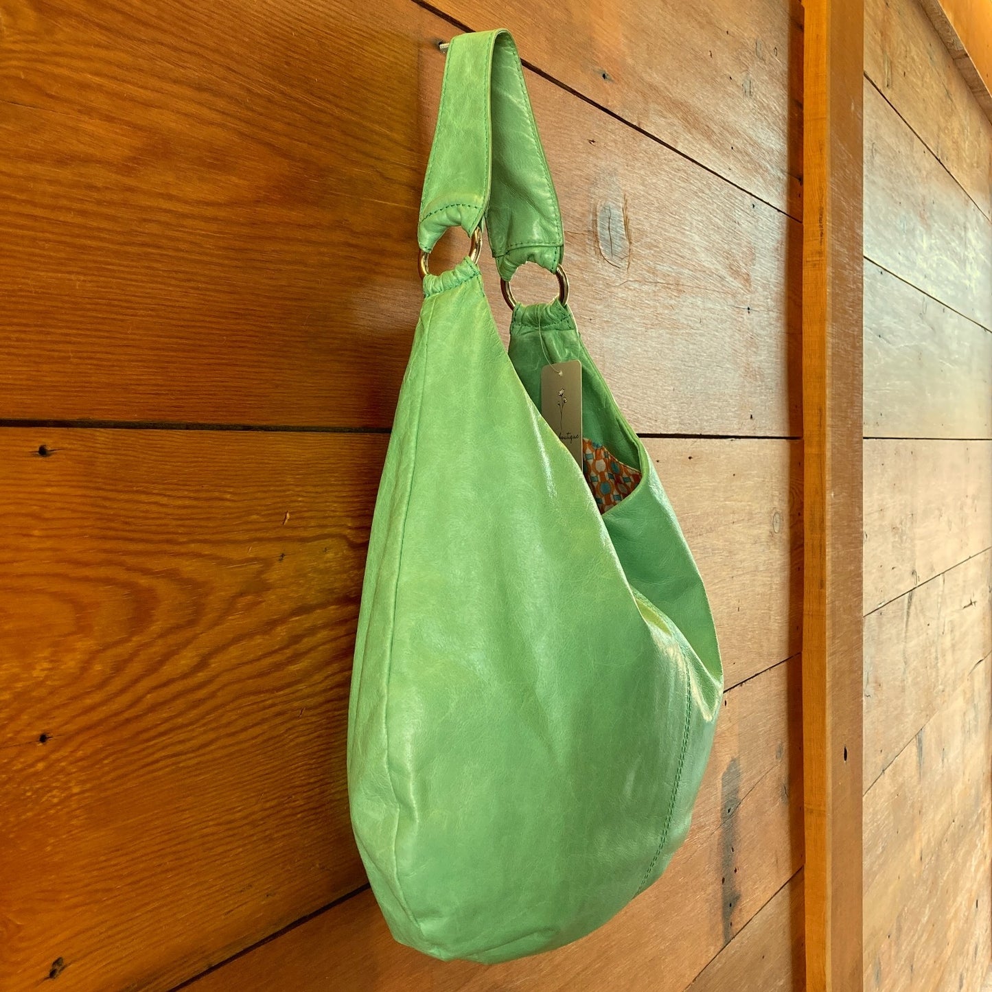 Hobo International Mint Leather $288 Gabor Shoulder Bag - 0706KS