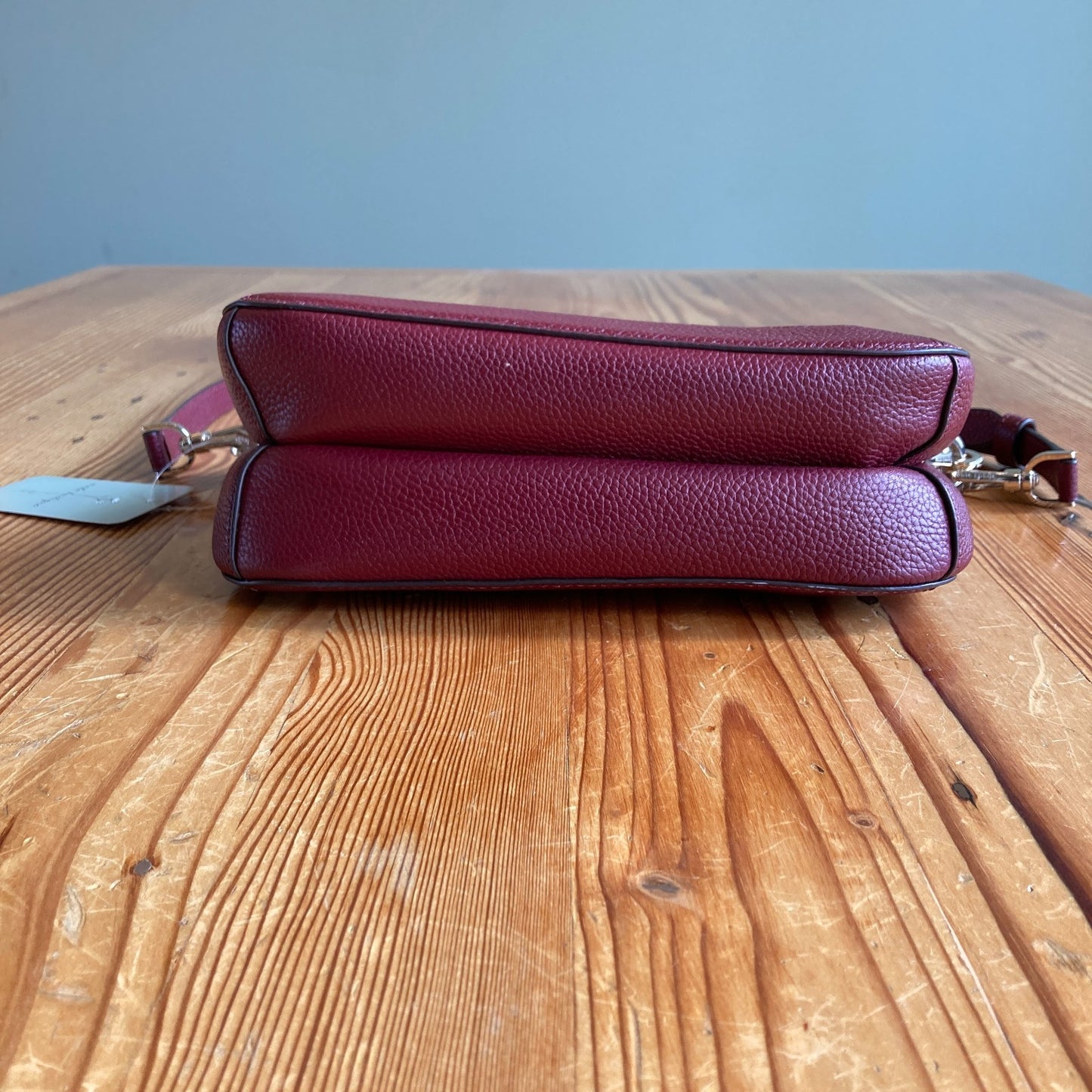 Kate Spade New York Burgundy Pebbled Leather Crossbody Crush Bag - 0311AY