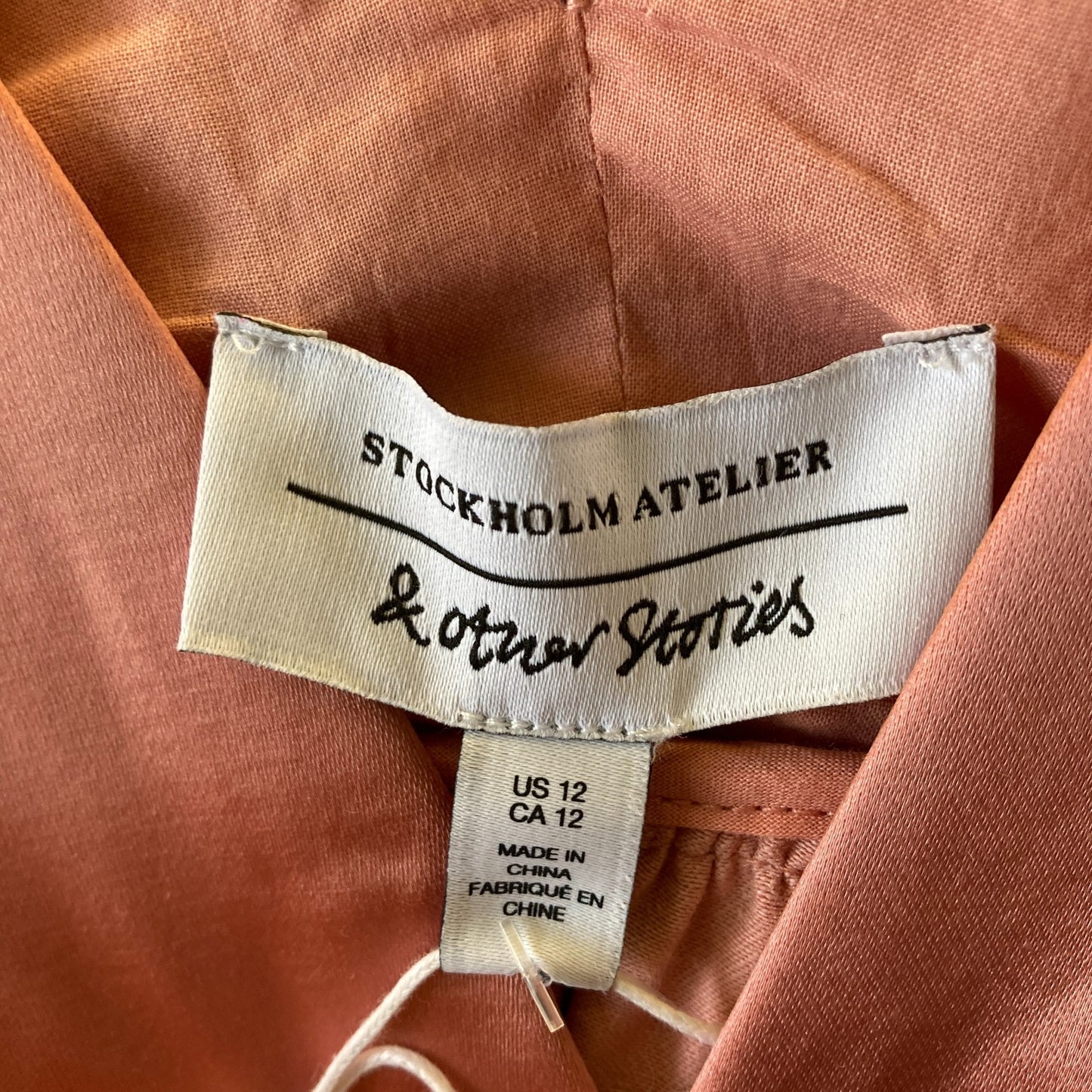 12 - & Other Stories Pink Satin NEW $149 V-Neck Sleeveless Dress 0306CH