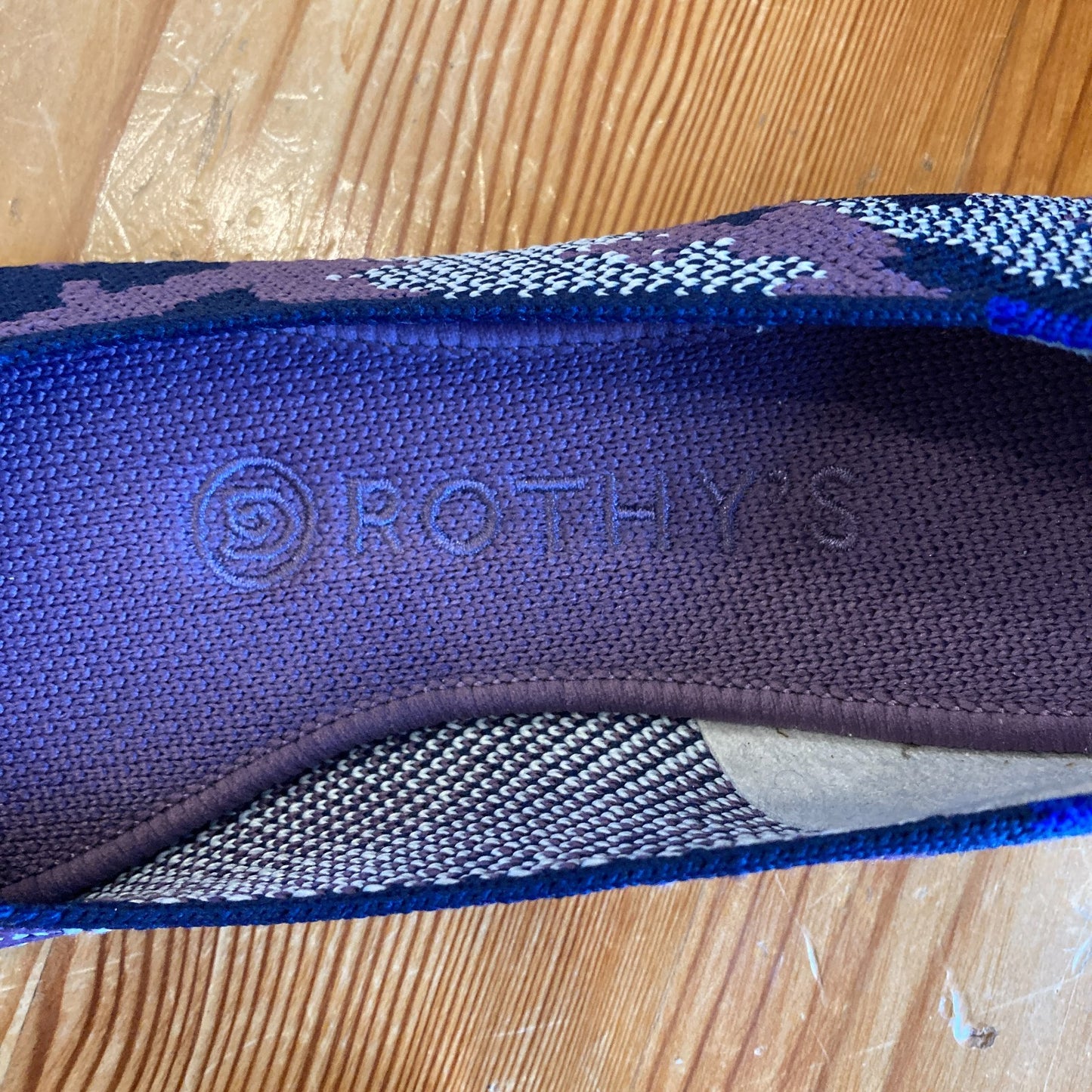 6 - Rothy's Violet Botanicamo Purple Camo The Flat Ballet Shoes 1107MJ