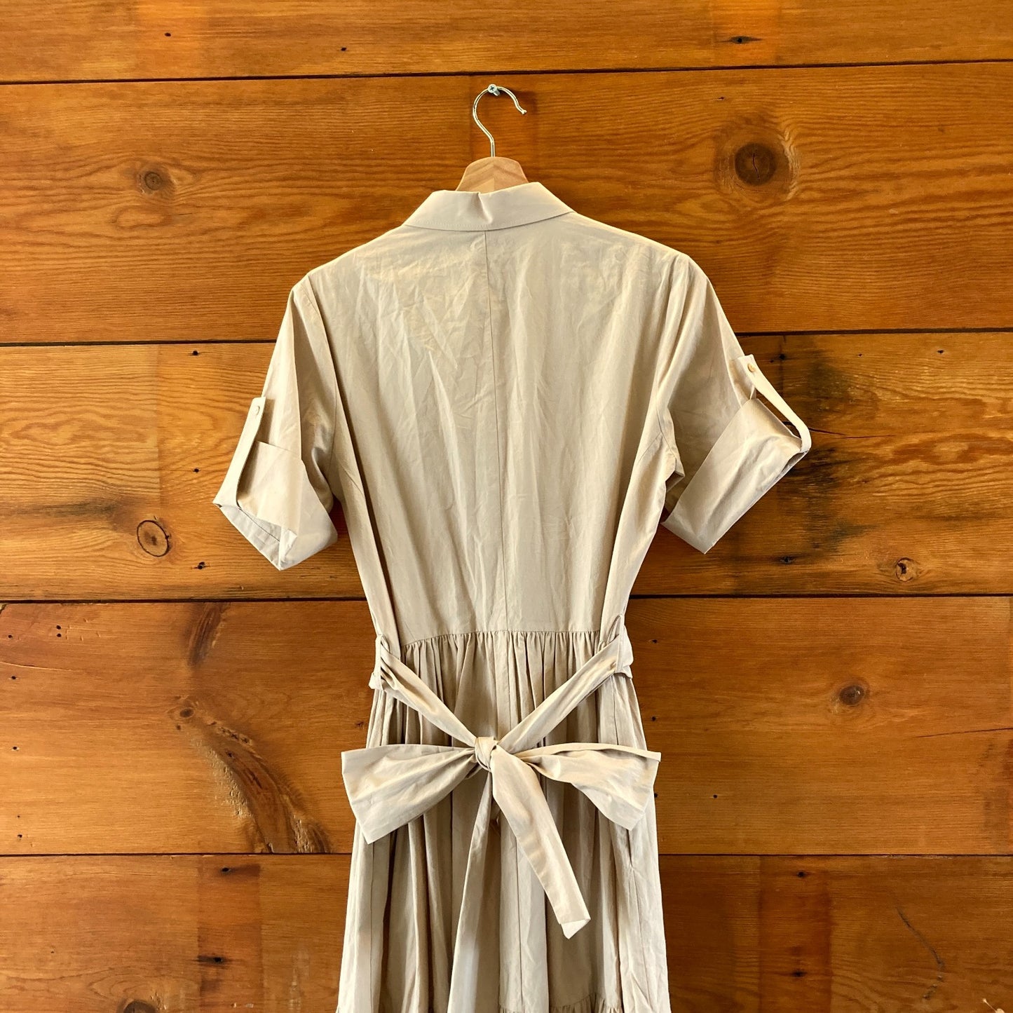 Antonelli Firenze $725 Khaki Tan Margherita Maxi Dress - Size 44 / M - 4427SC