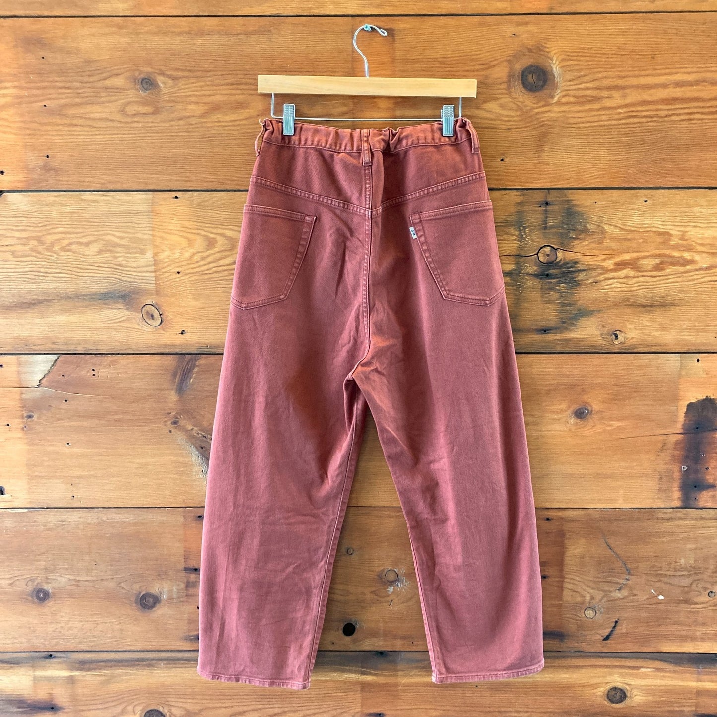 6 - Go To Hollywood $250 Dark Rust Red Barrel Leg No 1 Pants 1229MR