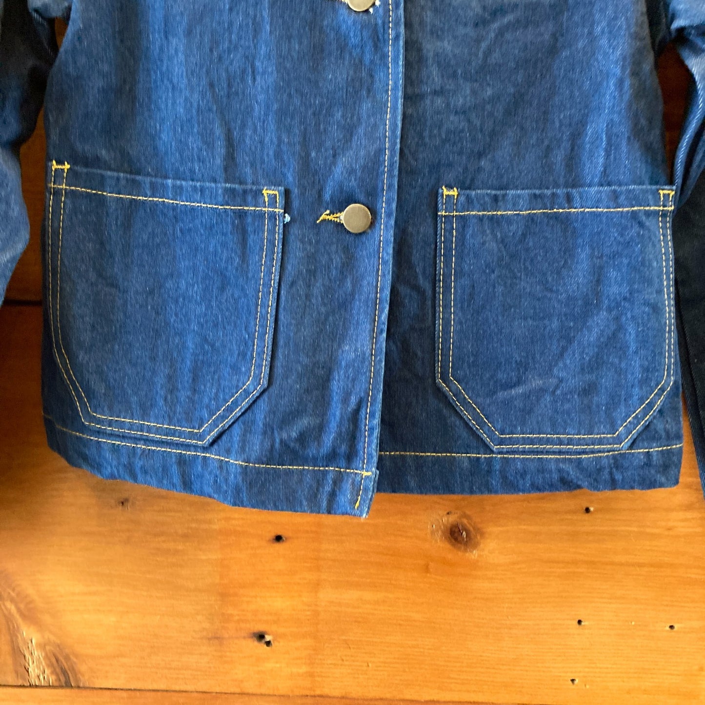 Lykke Wullf Dark Denim Shrunken Ranch Jean Jacket - Size XS - 0312IG