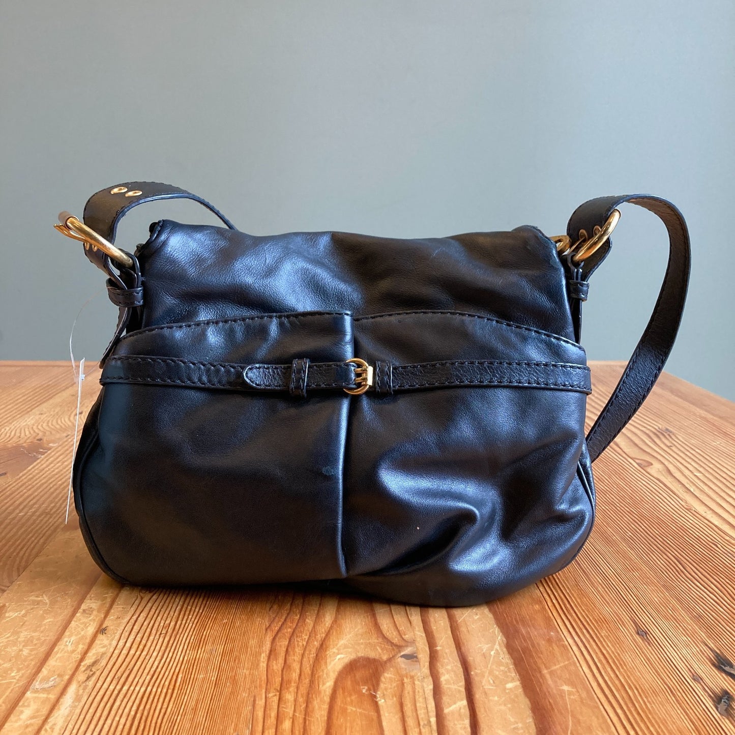 Marc Jacobs Navy Leather Petal to the Metal Natasha Crossbody Purse 0306ML